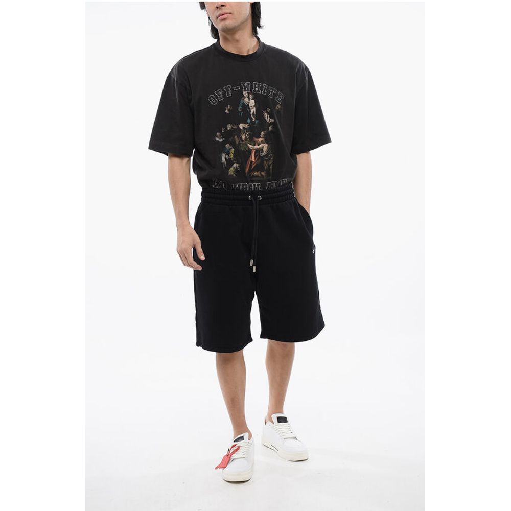 Brushed Cotton SCRIBBLE Embroidered Jogger Shirts