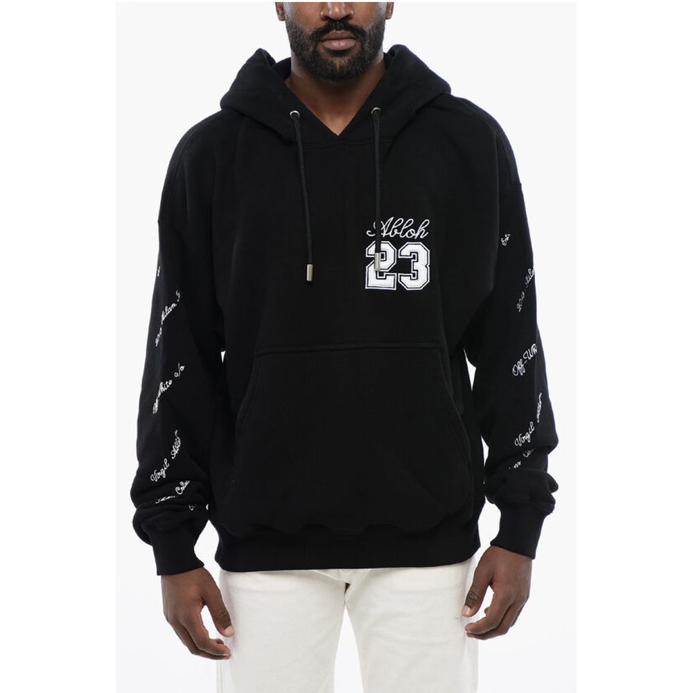 Embroidered Brushed Cotton Hoodie