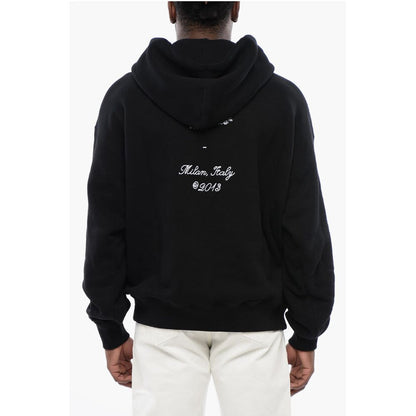 Embroidered Brushed Cotton Hoodie