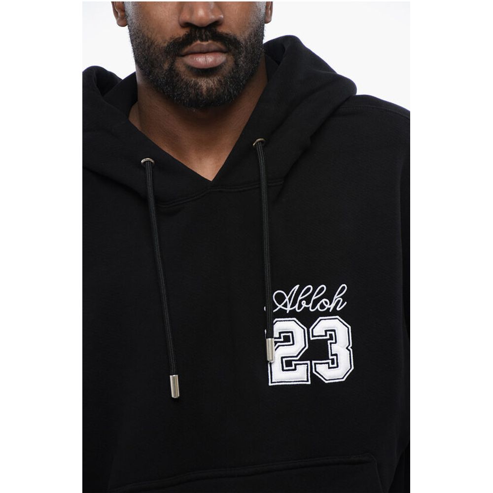 Embroidered Brushed Cotton Hoodie