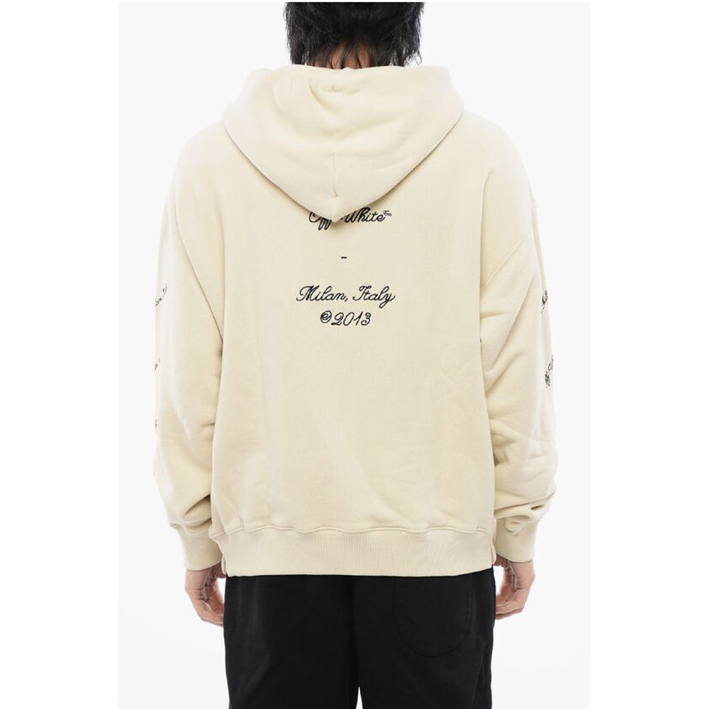 Brushed Cotton 23 LOGO SKATE Hoodie with Contrasting Embroid