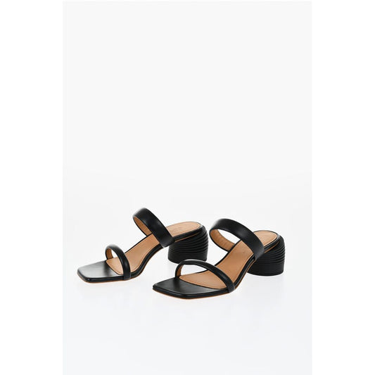 Leather SPRING Sandals With Standard Heel 6 cm