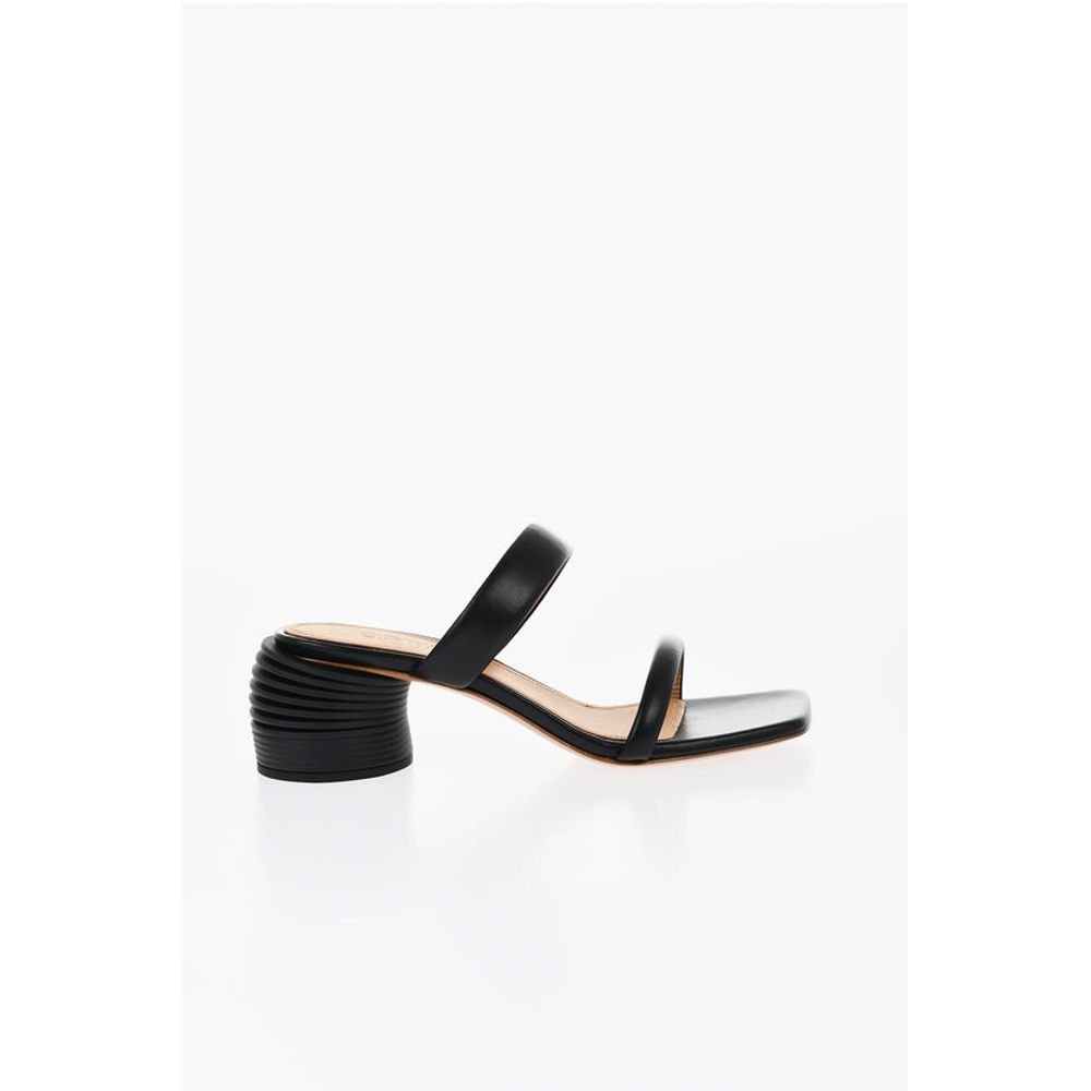Leather SPRING Sandals With Standard Heel 6 cm