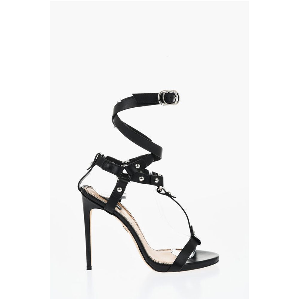 Studded Design RIDER Leather Sandals 11cm