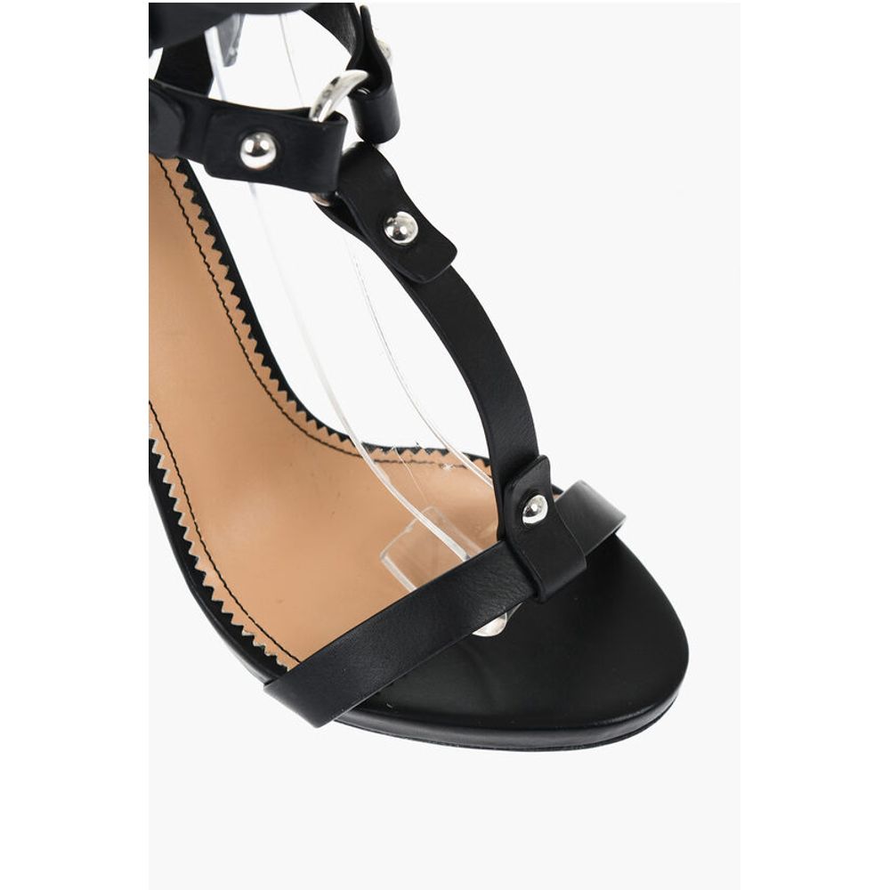 Studded Design RIDER Leather Sandals 11cm