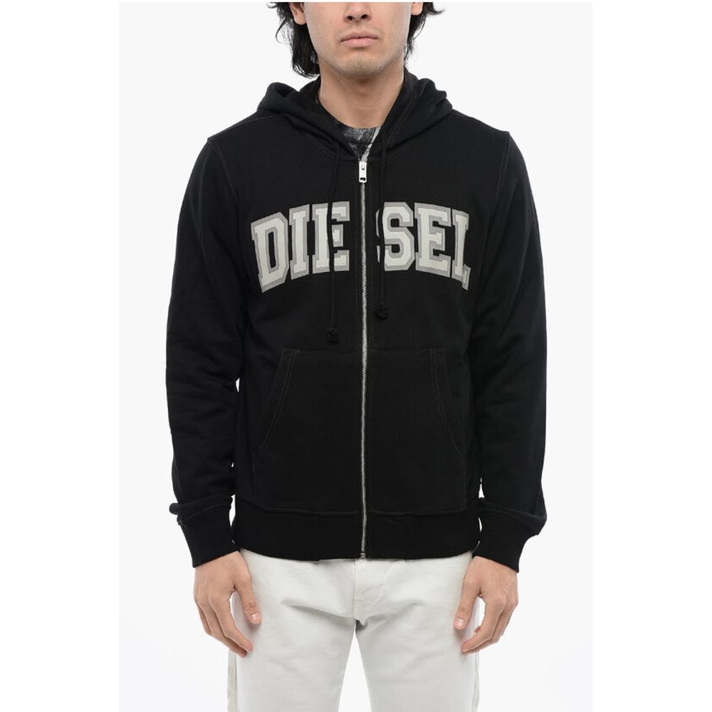 RED TAG Cotton Blend S-GINN-HOOD-ZIP-K12 Sweatshirt with Con