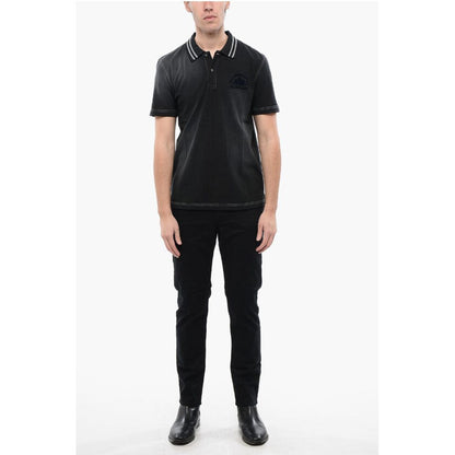 RED TAG Acid Wash T-SMID Polo Shirt with 2-Buttons