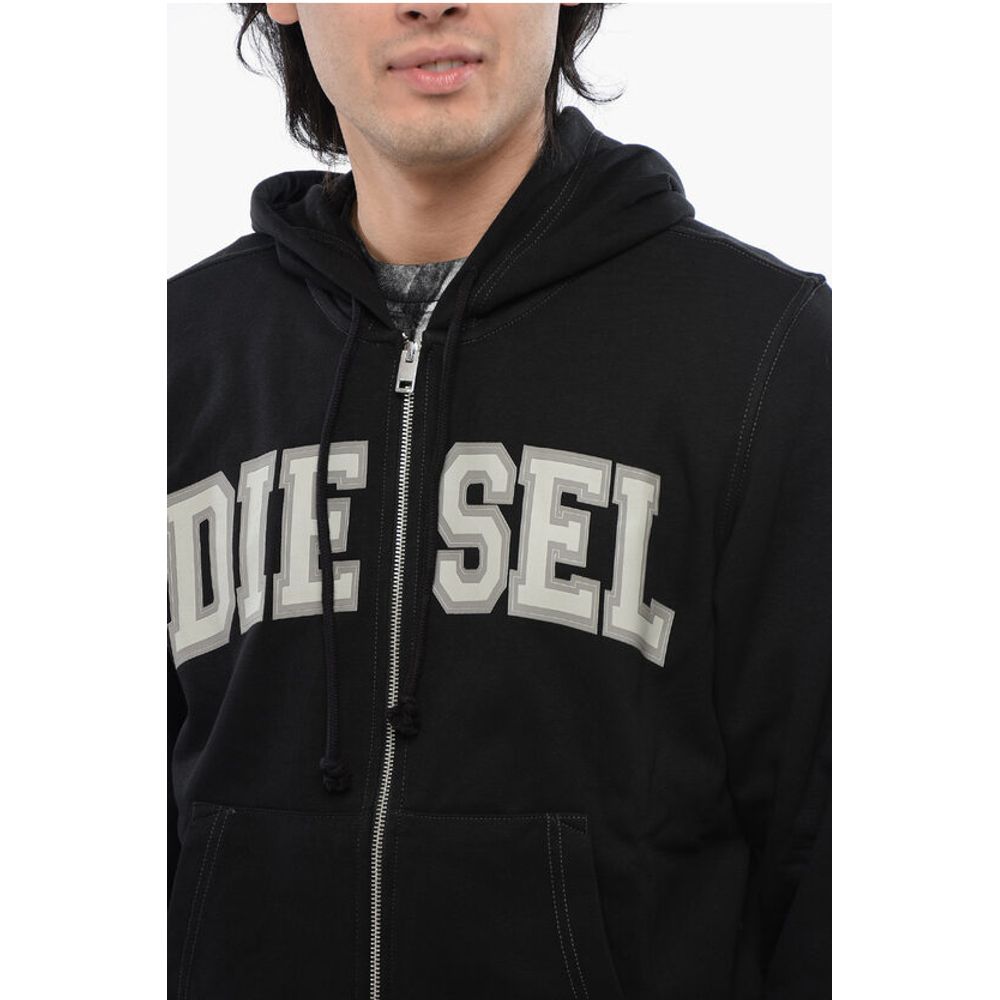 RED TAG Cotton Blend S-GINN-HOOD-ZIP-K12 Sweatshirt with Con
