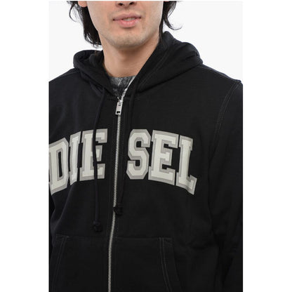 RED TAG Cotton Blend S-GINN-HOOD-ZIP-K12 Sweatshirt with Con