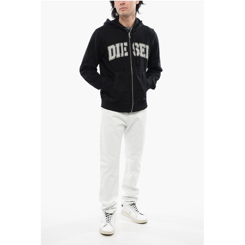 RED TAG Cotton Blend S-GINN-HOOD-ZIP-K12 Sweatshirt with Con
