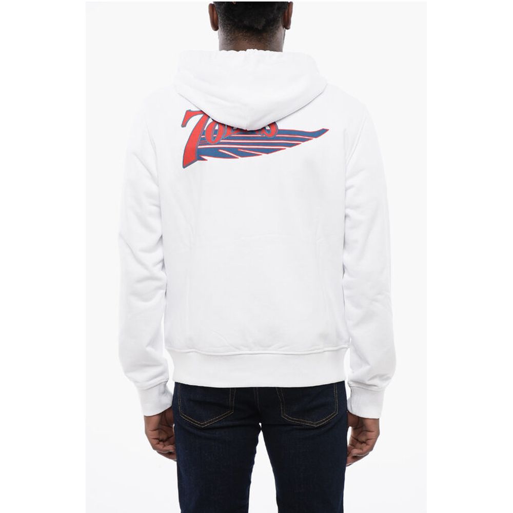 Printed S-GINN Hoodie with Zip Closure