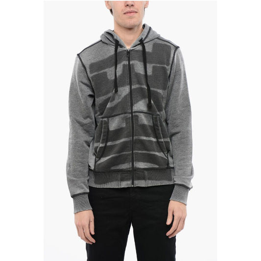 RED TAG Maxi Logo Print S-GINN-HOOD-ZIP-L1 Hoodie with Zip C