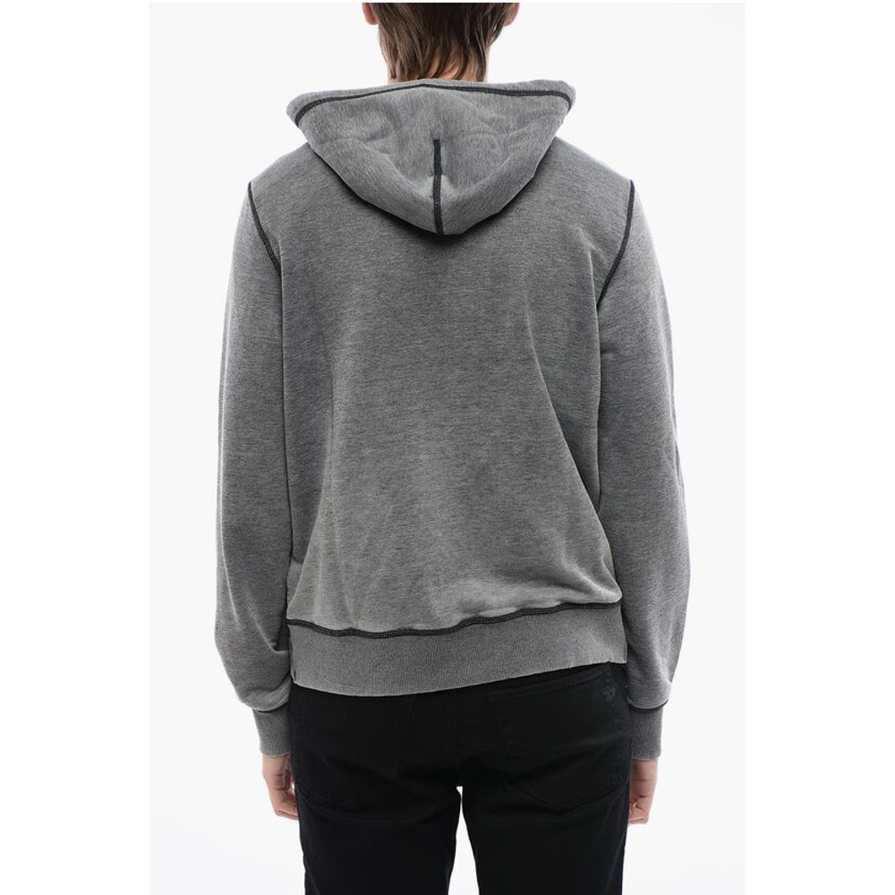 RED TAG Maxi Logo Print S-GINN-HOOD-ZIP-L1 Hoodie with Zip C