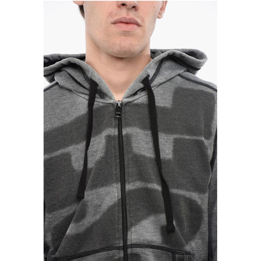 RED TAG Maxi Logo Print S-GINN-HOOD-ZIP-L1 Hoodie with Zip C