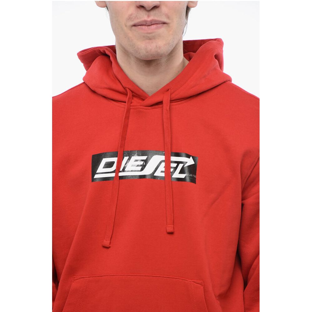 Brushed Cotton S-GINN Hoodie with Printed Logo