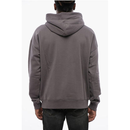 Solid Color S-ROB-HOOD-DOVAL-PJ Hoodie with Patch Pocket