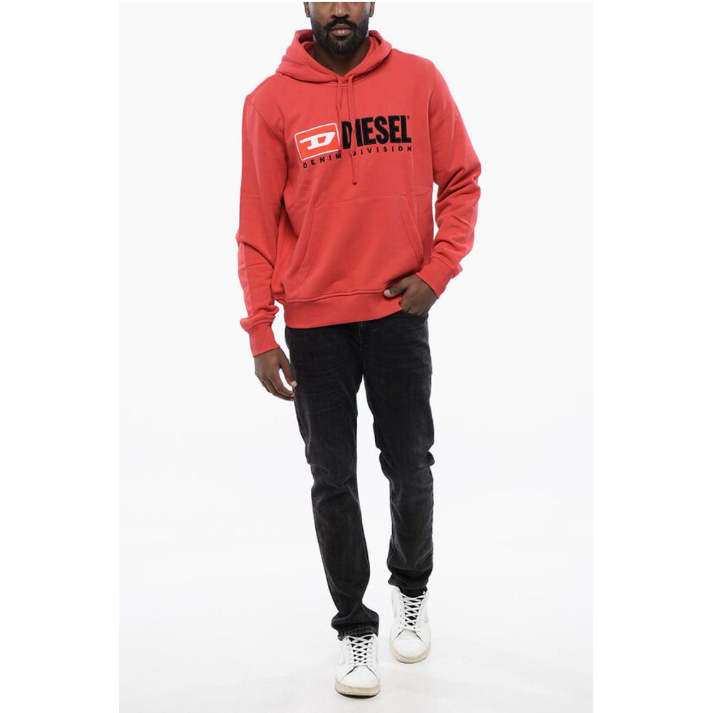 Solid Color S-GINN-HOOD-DIV Hoodie with Embroidered Logo
