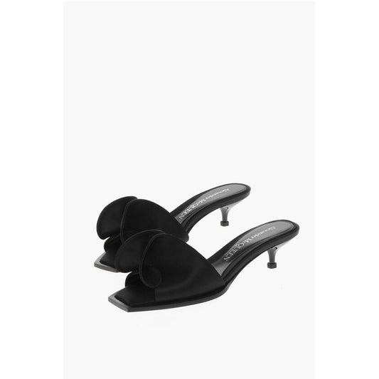 Crepè Silk Sandals with Bow Design 4cm