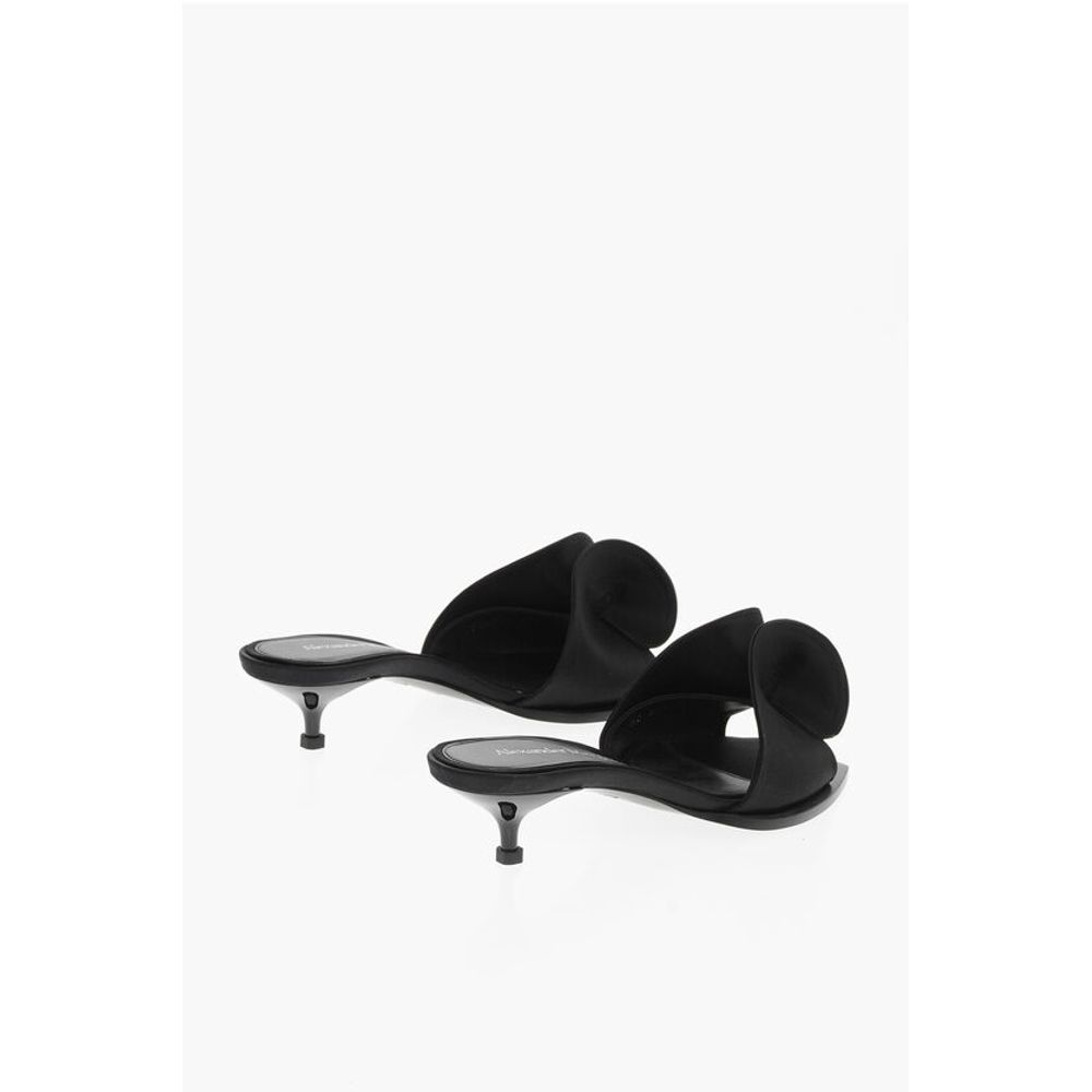Crepè Silk Sandals with Bow Design 4cm