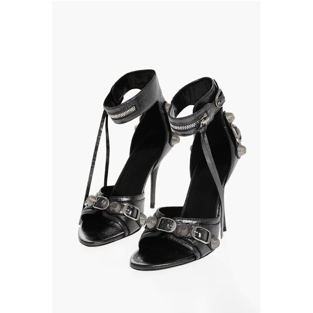 Lamè Leather CAGOLE Sandals with Studs 11cm