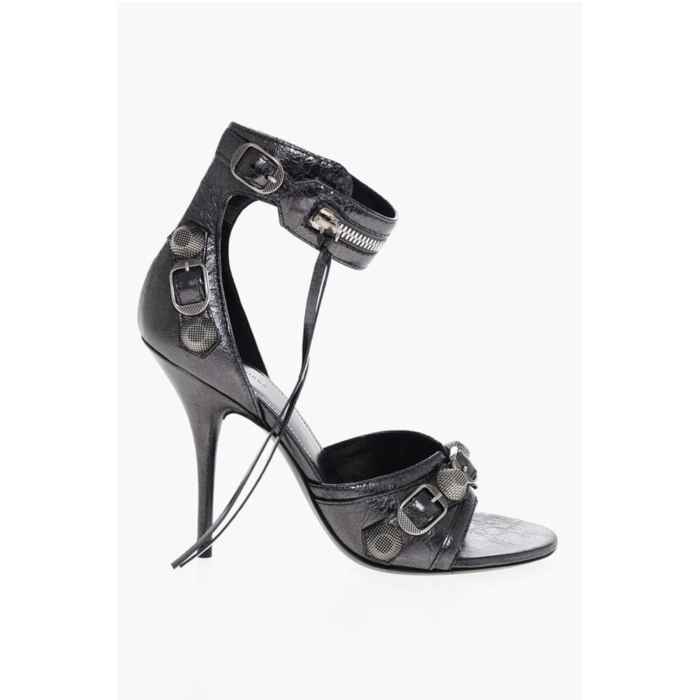 Lamè Leather CAGOLE Sandals with Studs 11cm