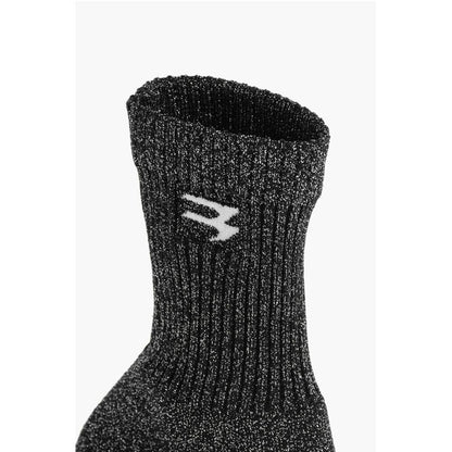 Double-layered Sock Booties with Stiletto Heel 9cm