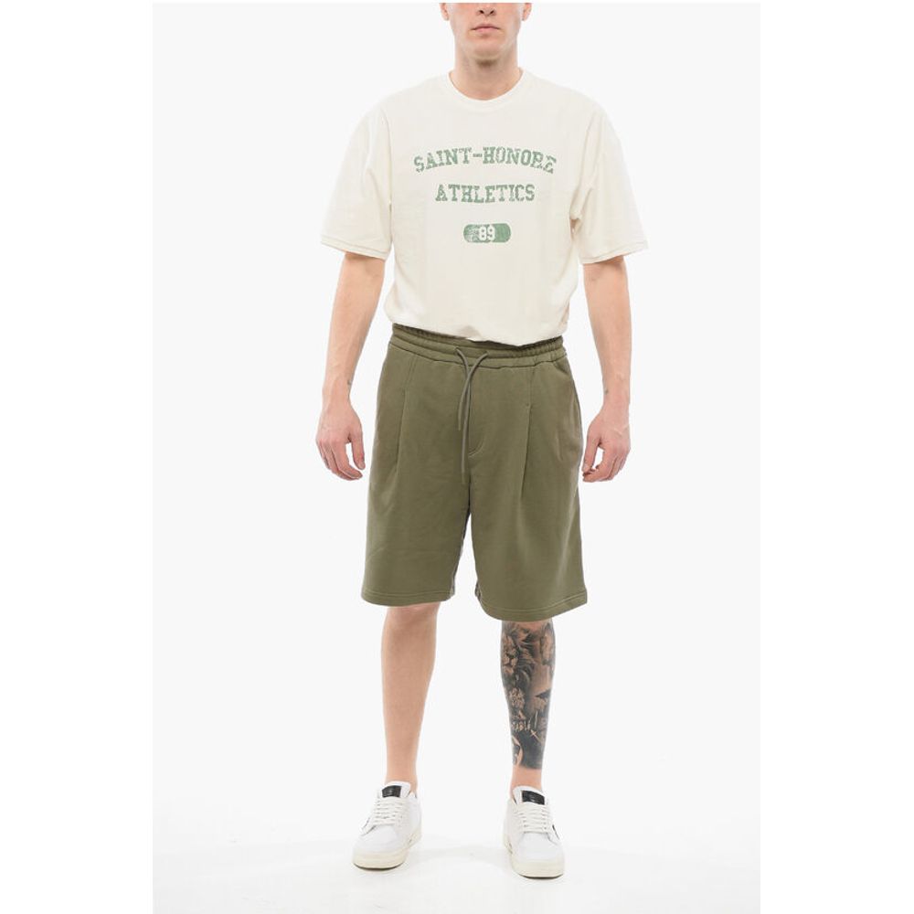 EMPORIO Cotton Jersey Shorts with Elastic Waistband