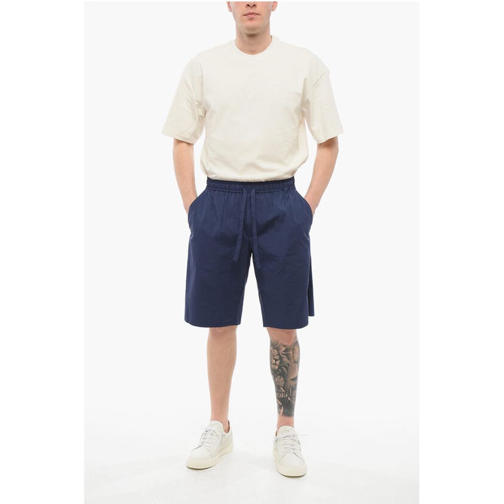 Cotton Shorts with Elastic Waistband