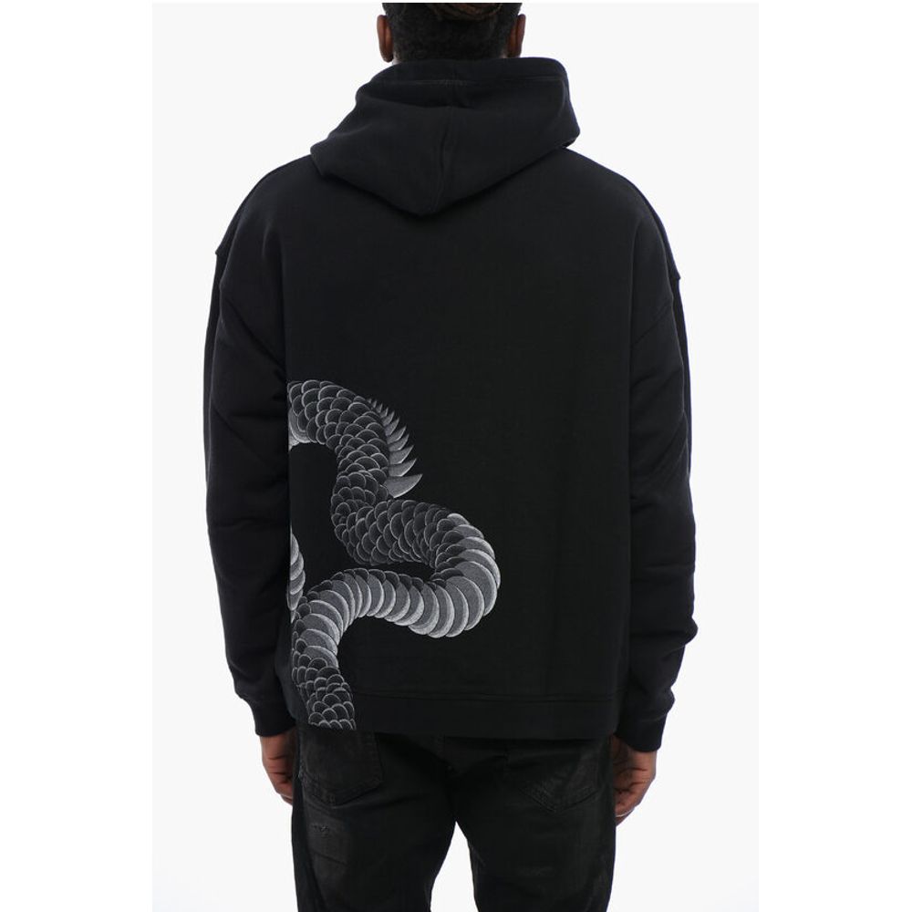 Dragon Print Brushed Cotton Hoodie