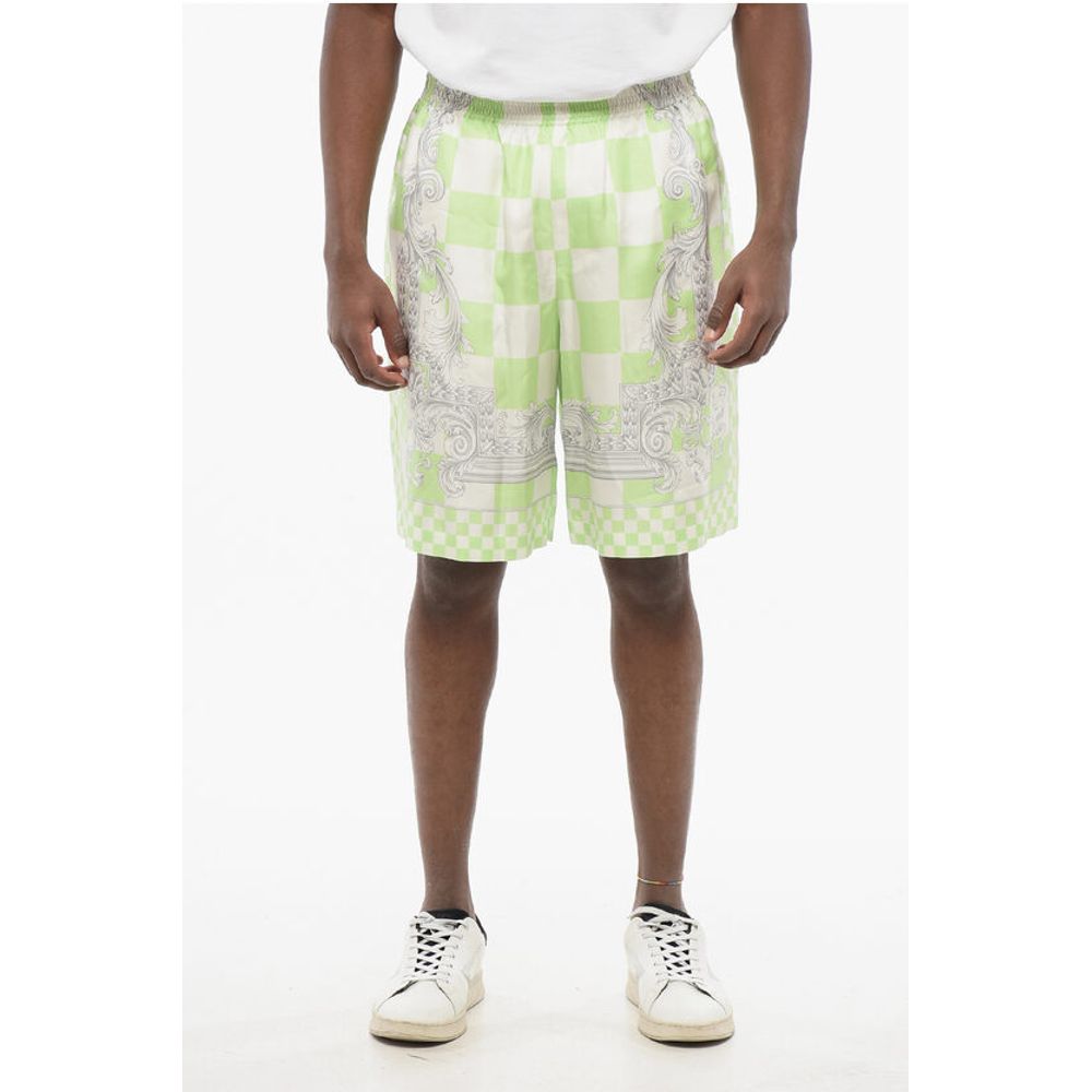 Silk MEDUSA Shorts with Elastic Waistband