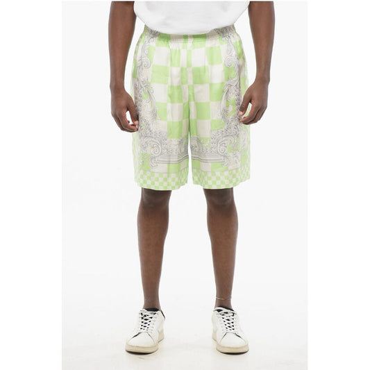 Silk MEDUSA Shorts with Elastic Waistband