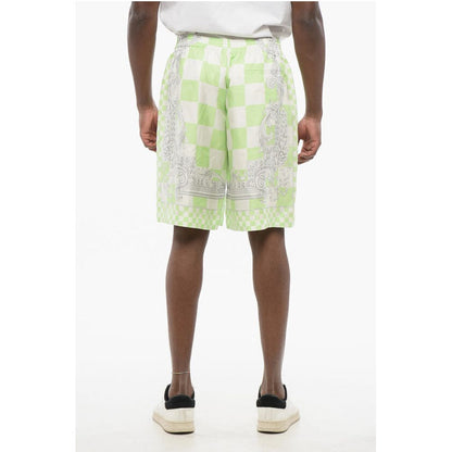 Silk MEDUSA Shorts with Elastic Waistband