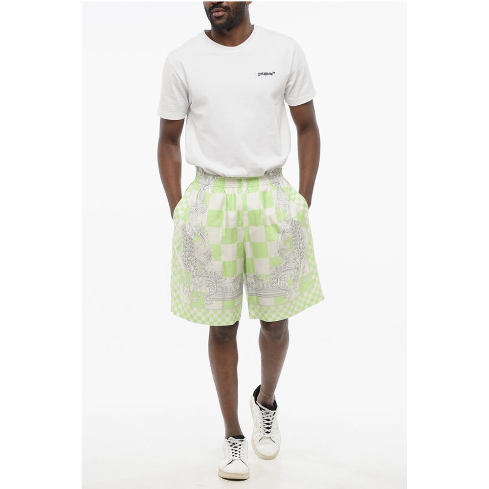 Silk MEDUSA Shorts with Elastic Waistband