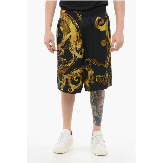 JEANS COUTURE Barocco Patterned WATERCOLOR Viscose Shorts