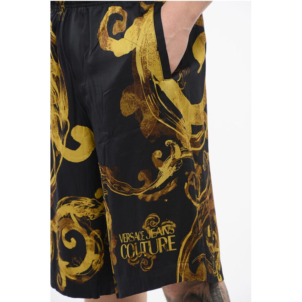 JEANS COUTURE Barocco Patterned WATERCOLOR Viscose Shorts
