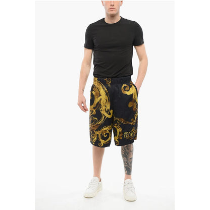 JEANS COUTURE Barocco Patterned WATERCOLOR Viscose Shorts
