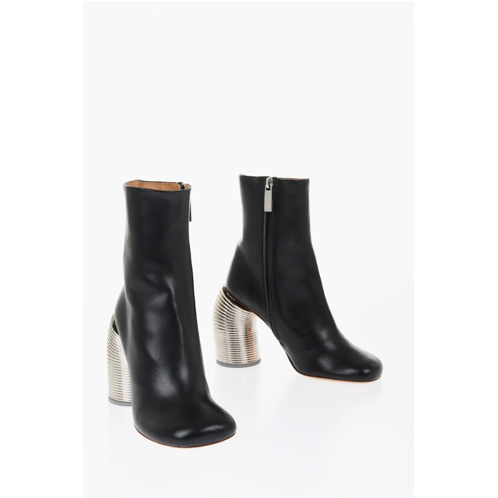 Leather SPRING Booties Statement Heel 11 cm