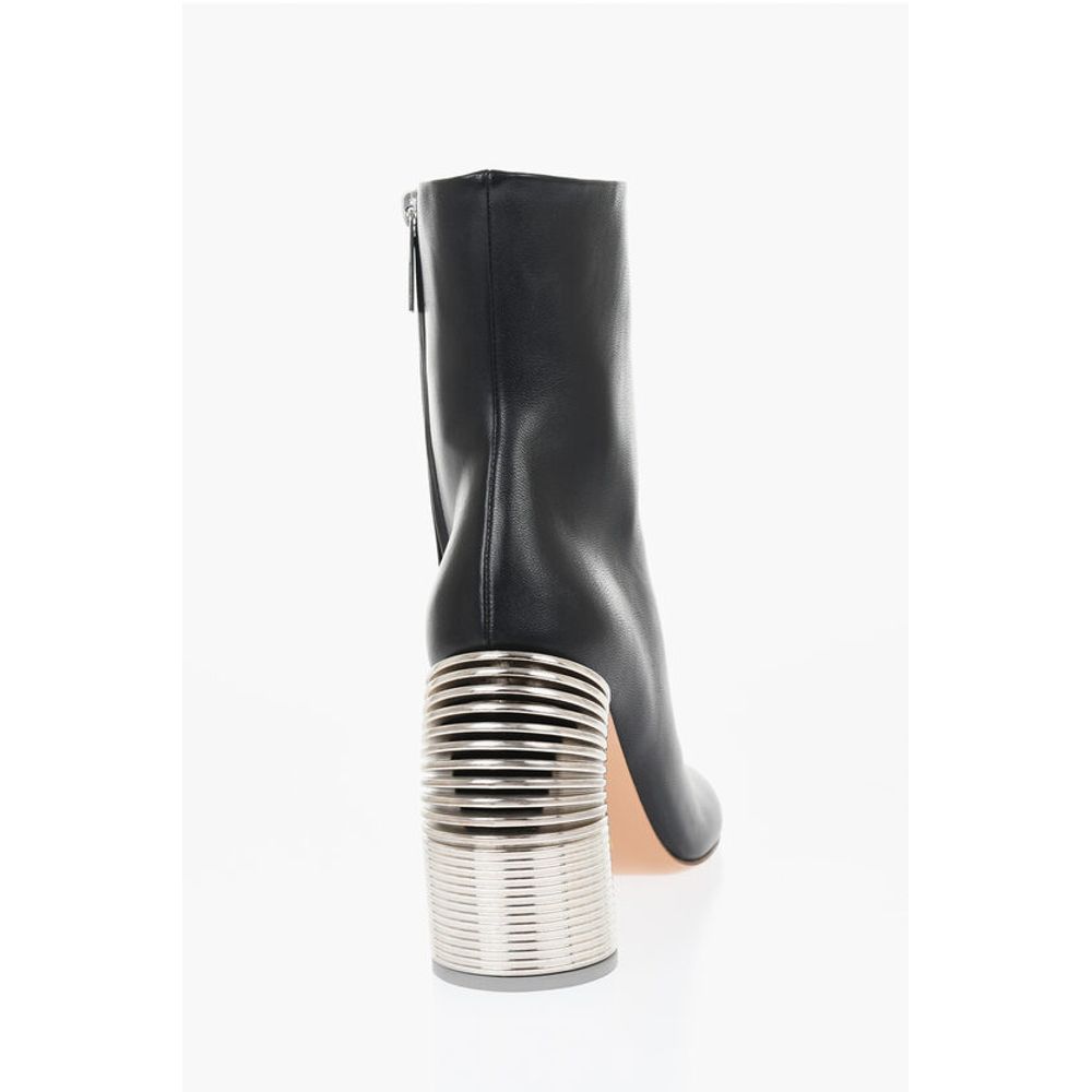 Leather SPRING Booties Statement Heel 11 cm