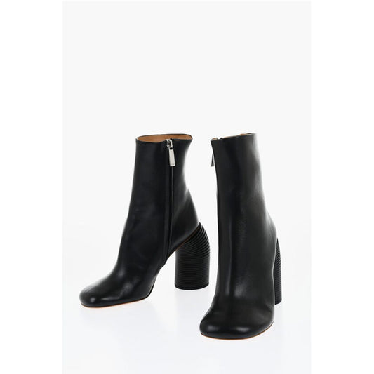 Leather SPRING Booties Statement Heel 11 cm