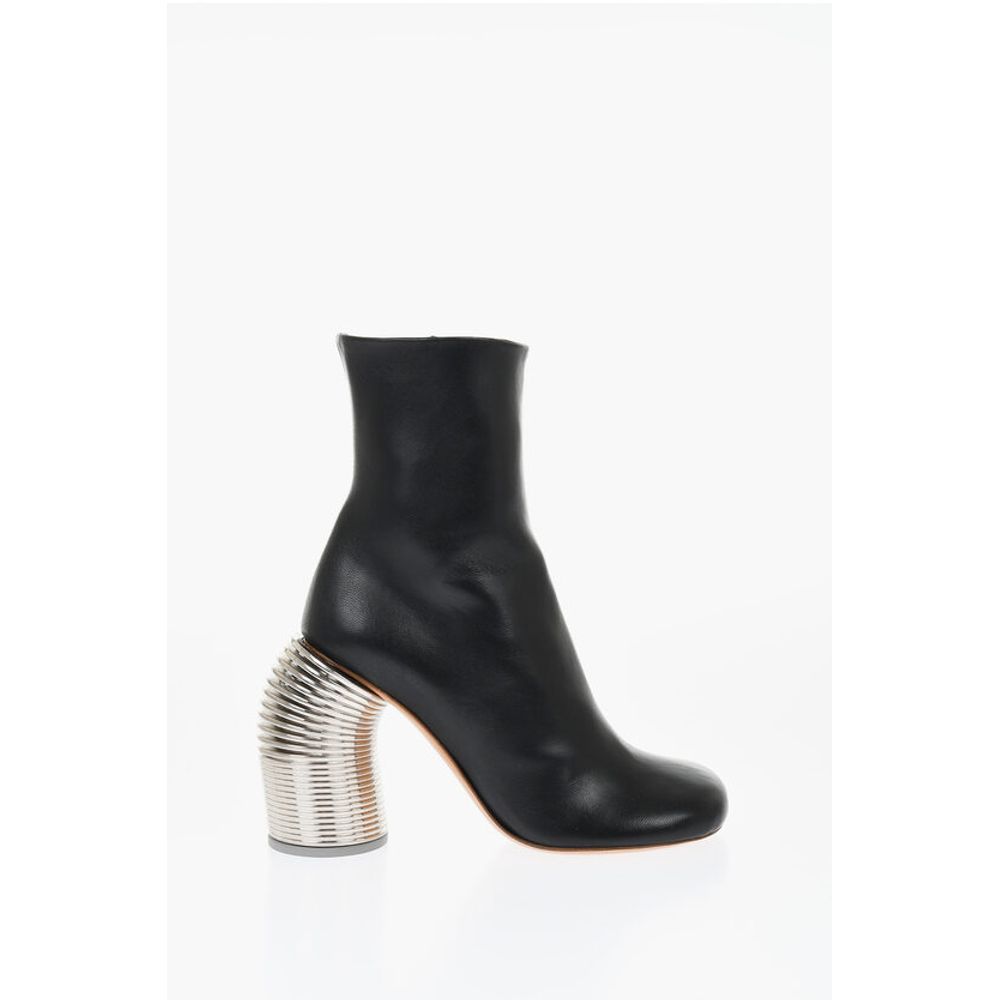 Leather SPRING Booties Statement Heel 11 cm