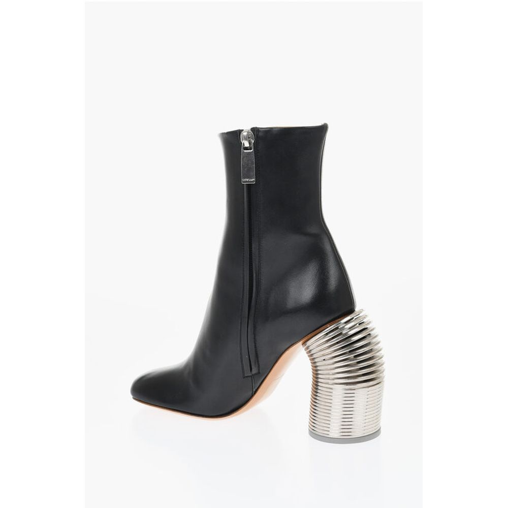 Leather SPRING Booties Statement Heel 11 cm