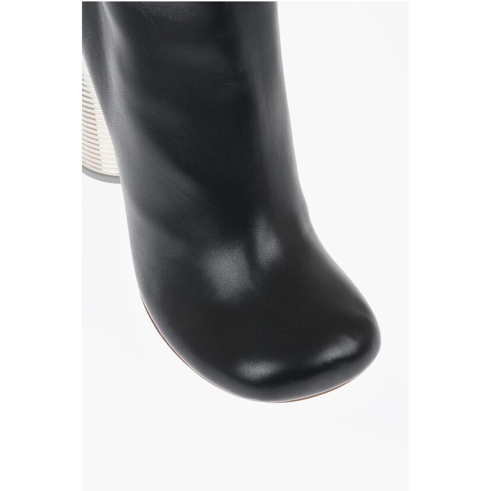 Leather SPRING Booties Statement Heel 11 cm