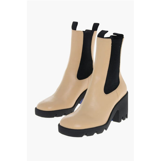 Leather Chelsea Booties with Carrion Sole 8cm