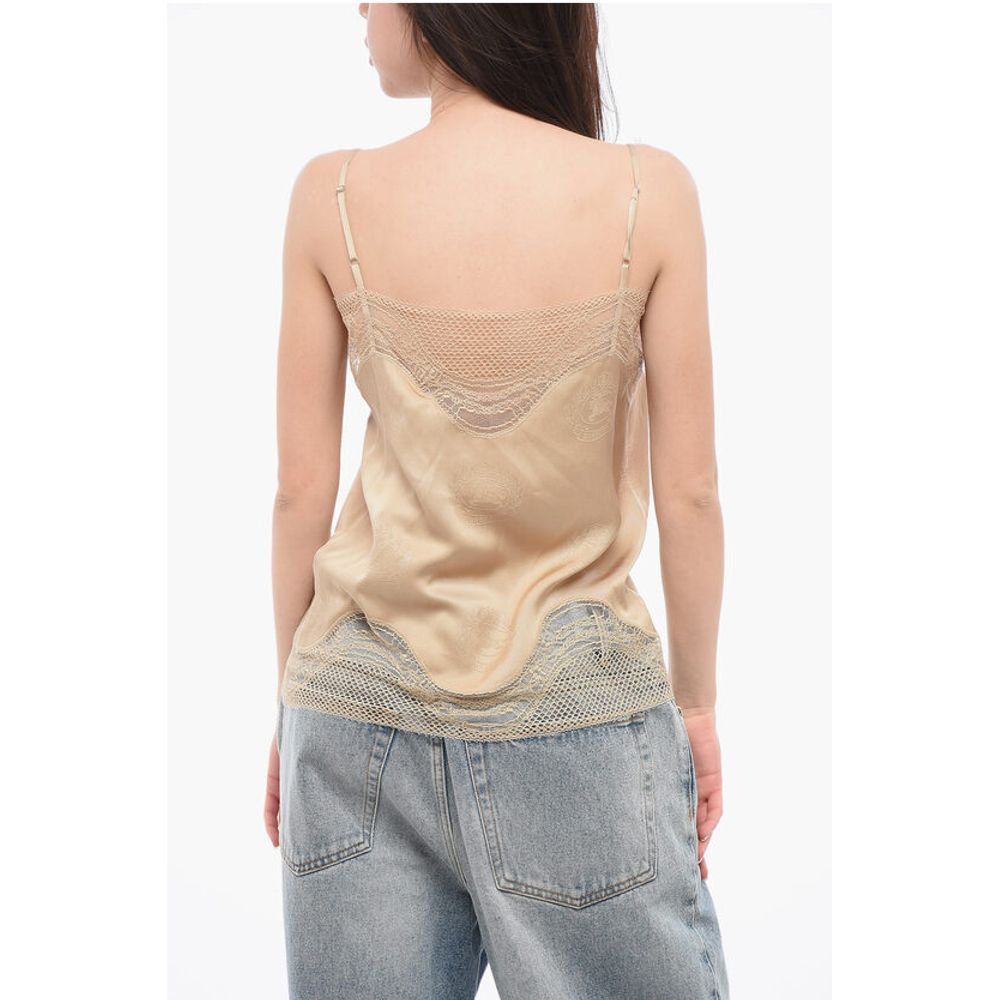 Silk KATIA Top with Openwork Detailing