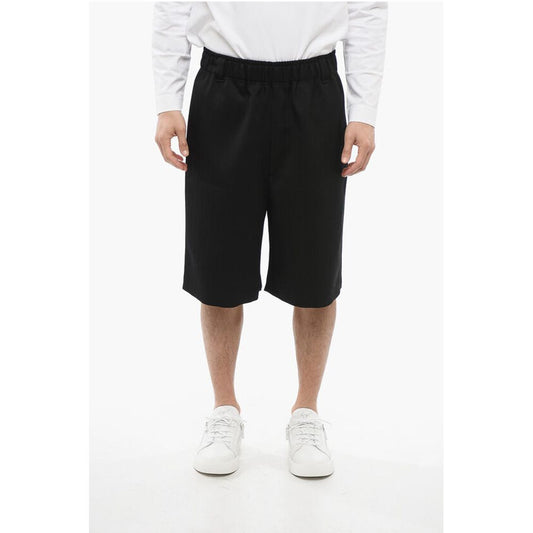Jacquard Wool JUEGO Shorts with Elastic Waistband