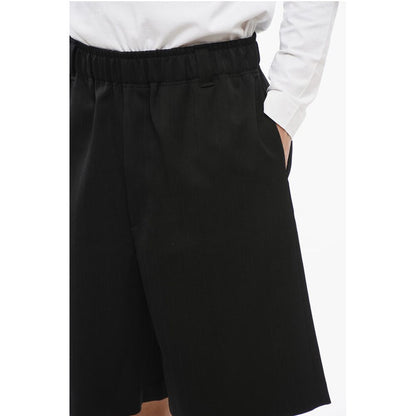 Jacquard Wool JUEGO Shorts with Elastic Waistband