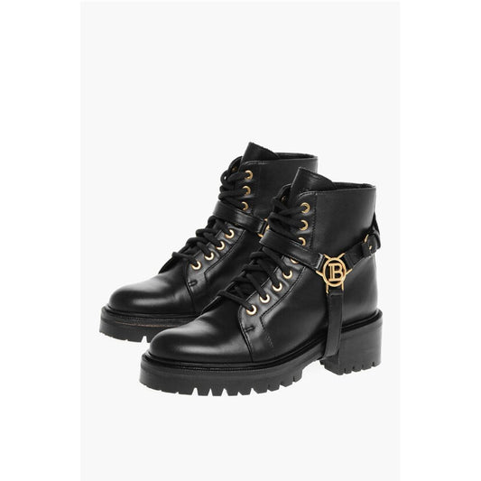 Leather Ranger Boots with Logo