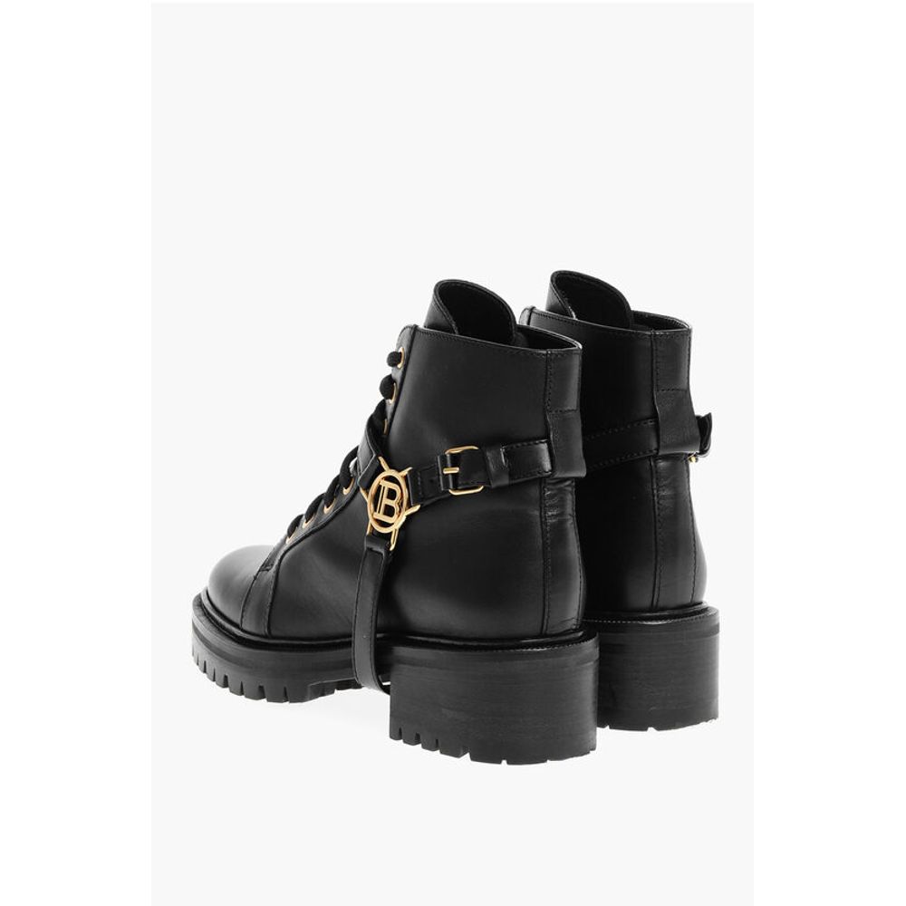 Leather Ranger Boots with Logo
