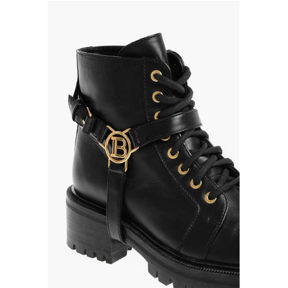 Leather Ranger Boots with Logo