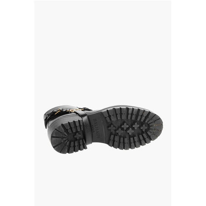 Leather Ranger Boots with Logo